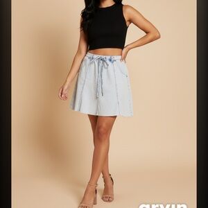 One by one teaspoon LUXE HAREM Jean skirt